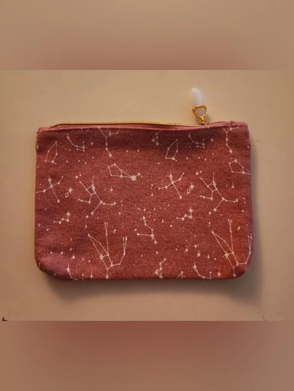 IPSY Pink Constellation Zip up Travel Glam Bag Make Up Pouch Cosmetic Bag